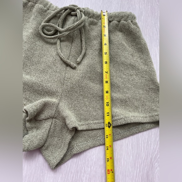 SABO cozy Knit Women's Shorts in Olive Green Size L - Picture 6 of 13